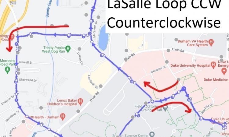 LL Route with counter clockwise stops