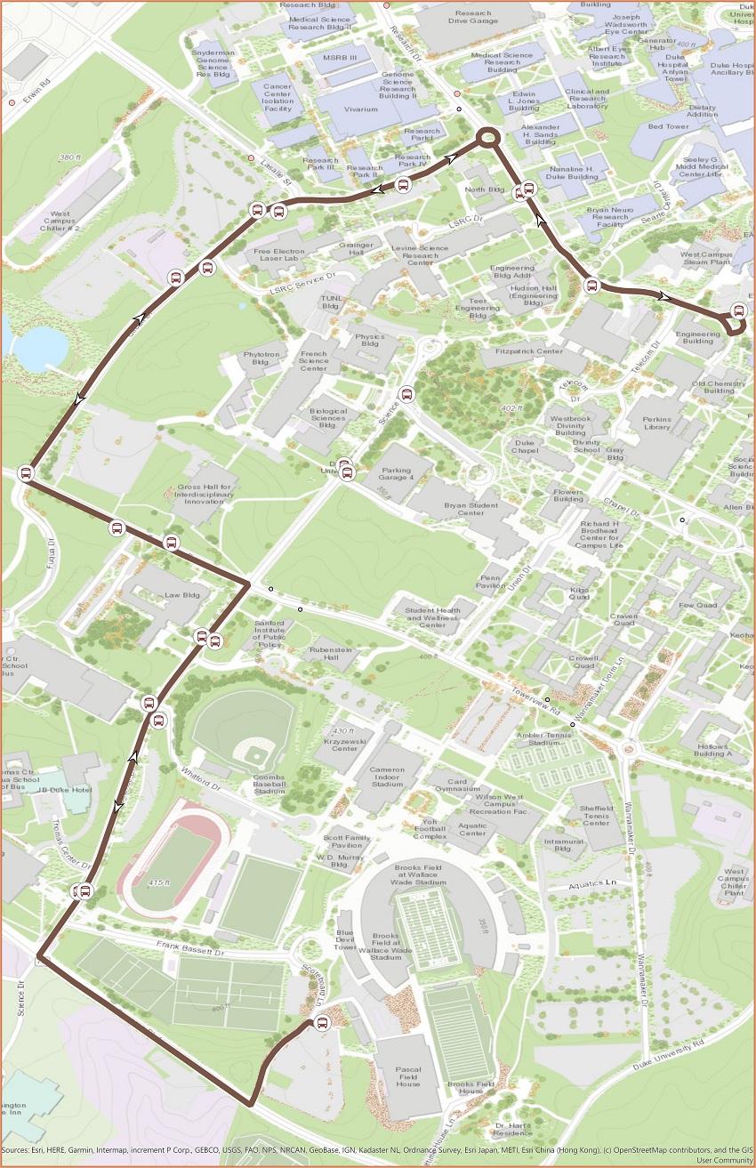 PR-1 Route Map Spring 2022