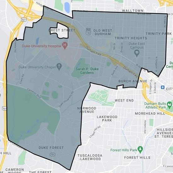 Duke Van Services Boundaries